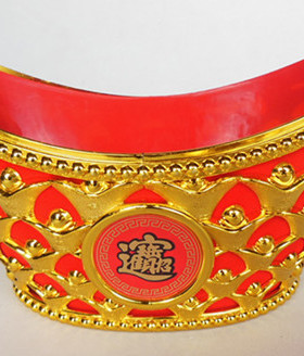 仿真空心摆件糖果财神塑料元宝