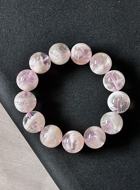 雪花幽灵手串 红雪花 天然红雪花花幽灵手链