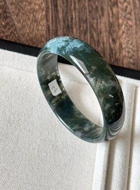 水草玛瑙手镯 天然水草玛瑙手镯