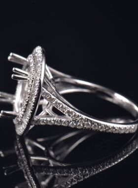 Fay Jewelry 个性定制钻石戒指空托（925银/10K/14K/18K/PT950）