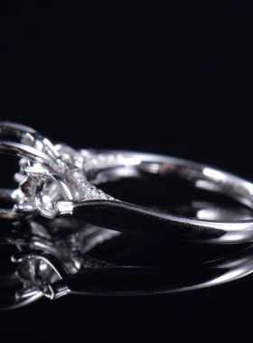 Fay Jewelry 个性定制钻石戒指空托（925银/10K/14K/18K/PT950）