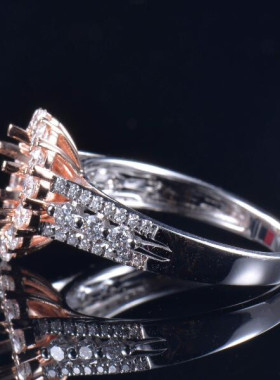 Fay Jewelry 个性定制钻石戒指空托（925银/10K/14K/18K/PT950）