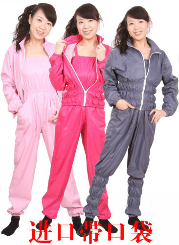 爆汗服背带跳操裤套装暴汗出汗健身房休闲舞蹈运动服女宽松加大码 - 图0