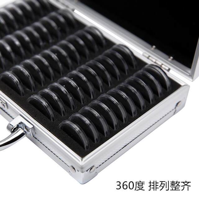 50-piece zodiac year of the horse commemorative coin collection box aluminum alloy 27mm 30mm coin protection box anti-oxidation storage box zodiac coin transparent set collection box recommended