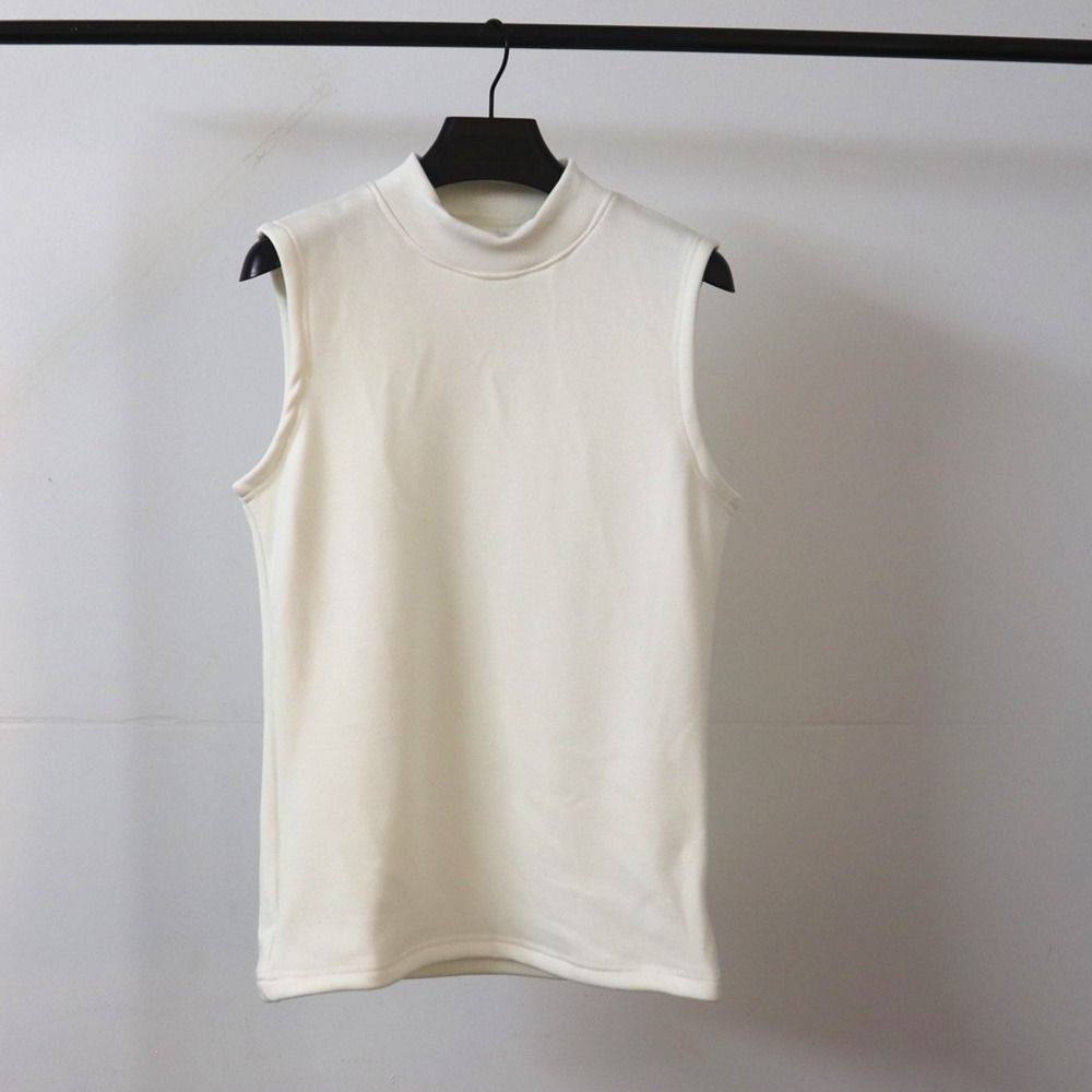 2025新品半高领无袖背心男加绒加厚修身坎肩纯色内搭打底保暖上衣,淘宝优惠券,粉丝福利购,淘宝优惠卷