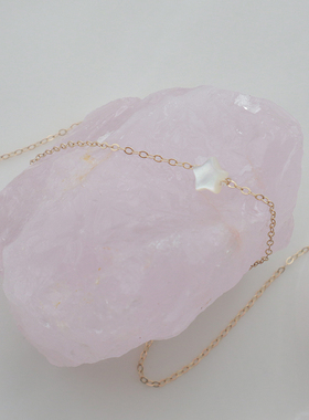 手工制作星星珍珠母贝项链项链