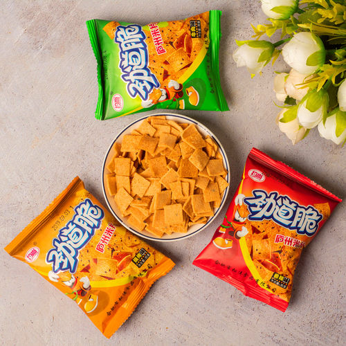 劲道脆庐州米片扬州怀旧零食小吃休闲食品小米整箱锅巴小包装香酥 - 图0