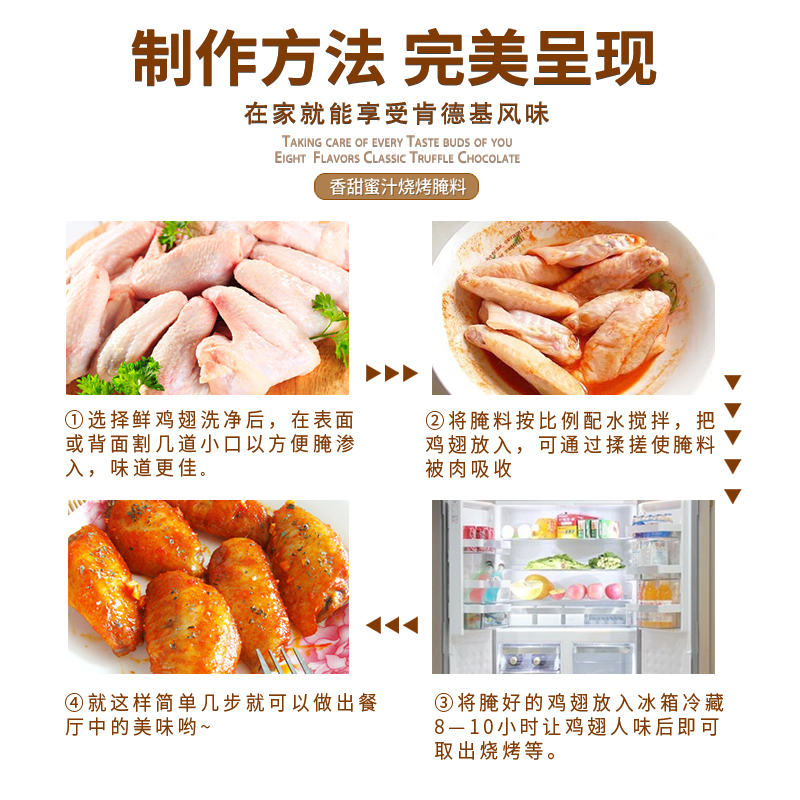 万味隆新奥尔良烤鸡翅腌料浓香复合烧烤腌料正新鸡排炸鸡蜜汁腌制-图2