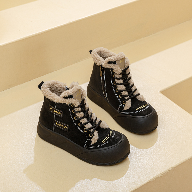 马丁靴女款2025新款厚底棉鞋冬季加绒加厚短靴雪地大码女鞋41到43,淘宝优惠券,粉丝福利购,淘宝优惠卷