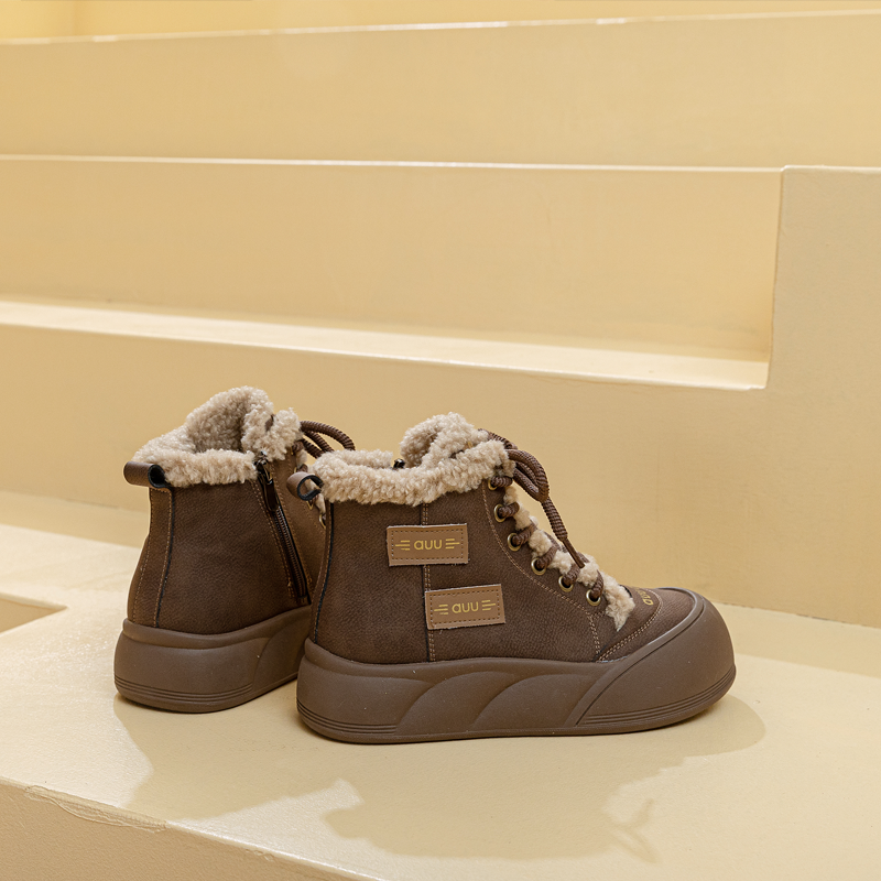 马丁靴女款2025新款厚底棉鞋冬季加绒加厚短靴雪地大码女鞋41到43,淘宝优惠券,粉丝福利购,淘宝优惠卷