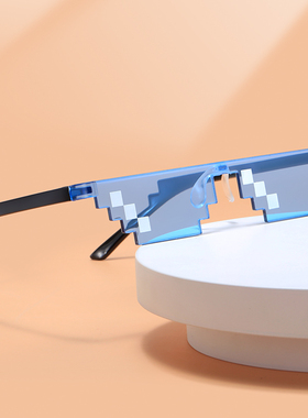 新款大小马赛克搞怪墨镜