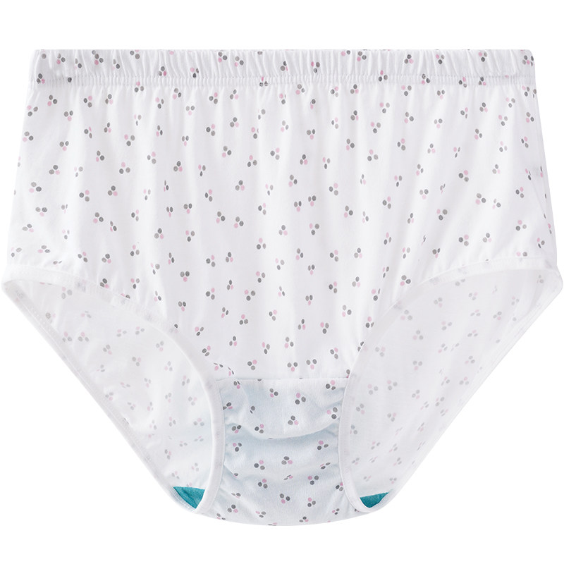 3条ab内裤女士纯棉抗菌中老年妈妈全棉宽松大码高腰印花三角裤头,淘宝优惠券,粉丝福利购,淘宝优惠卷