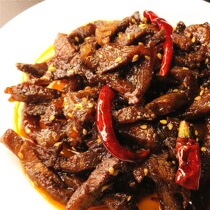Cold eating beef sweet and spicy with no delight in savory spicy beef strips pure handmade halogen-like private room for casual snacks