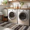 Linen kitchen non-slip, oil-absorbent and wash-free floor mat