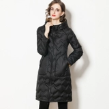 Двусторонний модный длинный удерживающий тепло пуховик, 2021 года, городской стиль, средней длины