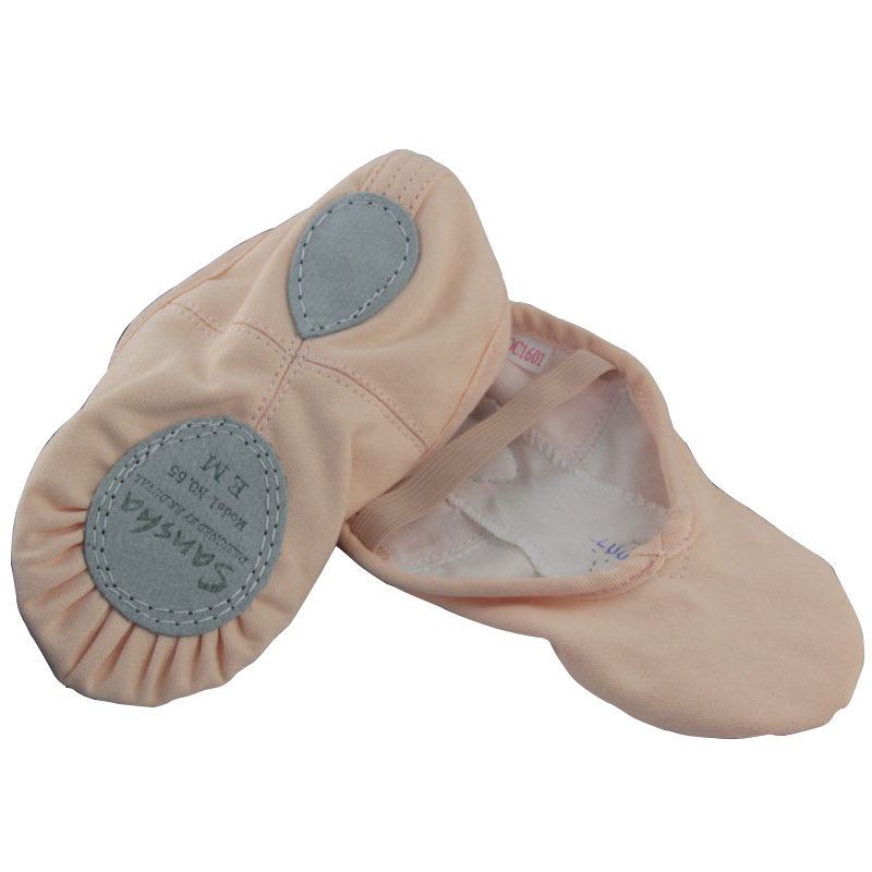 正品sansha三沙舞蹈鞋女软鞋幼儿练功鞋帆布面儿童芭蕾两底猫爪鞋,淘宝优惠券,粉丝福利购,淘宝优惠卷