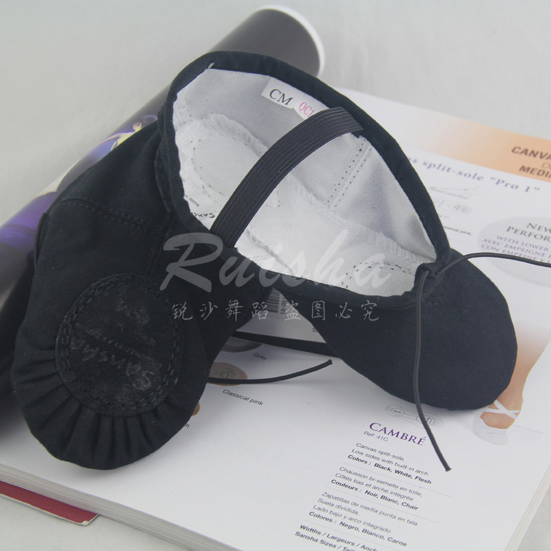 正品sansha三沙舞蹈鞋女软鞋幼儿练功鞋帆布面儿童芭蕾两底猫爪鞋,淘宝优惠券,粉丝福利购,淘宝优惠卷