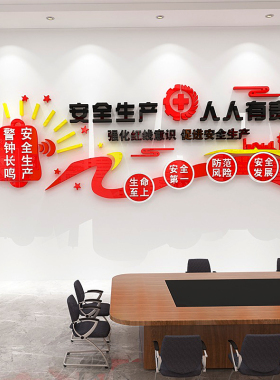 工地工厂车间安全生产标语墙贴