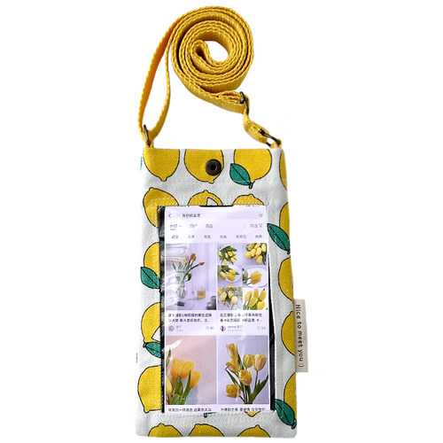 触屏手机包女 斜挎挂脖袋2026新款便携手机保护套小杂物包零钱袋 - 图3