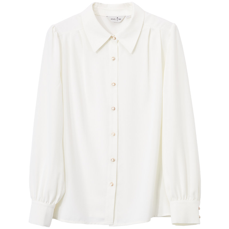 香影2023春装新款通勤内搭小众衬衣 香影衬衫