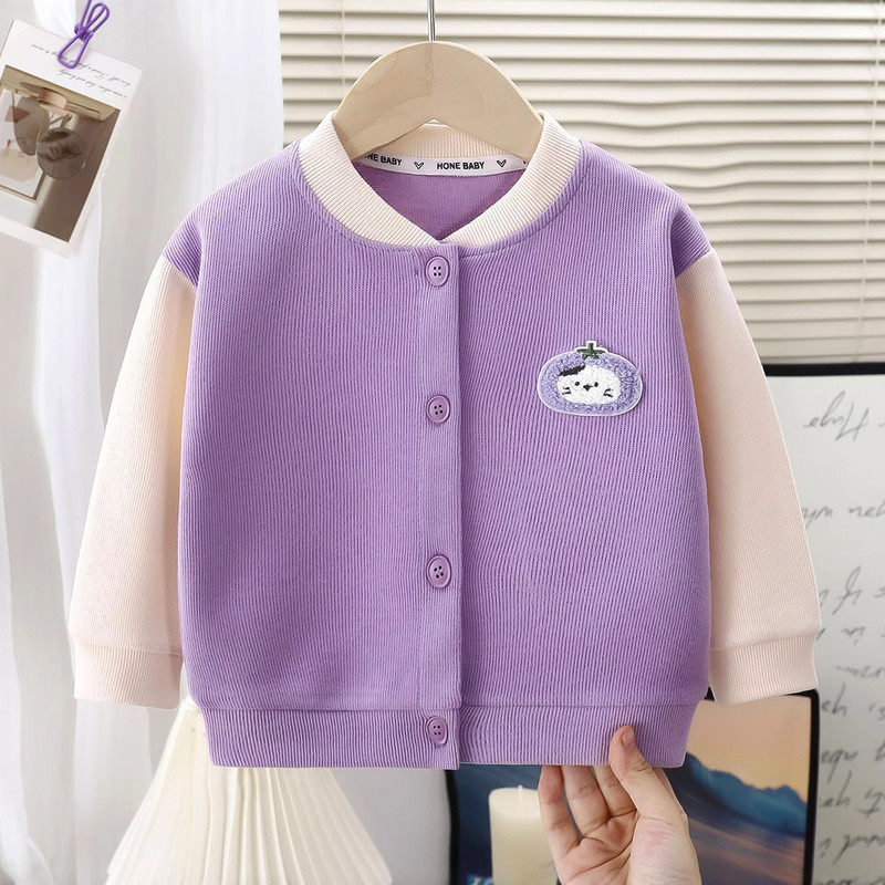 女童新款洋气春秋儿童针织开衫时尚外套日常百搭可爱,淘宝优惠券,粉丝福利购,淘宝优惠卷