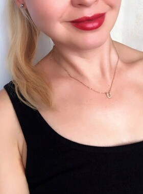 韩版U形不锈钢吊坠Stainless steel necklace颈链项链