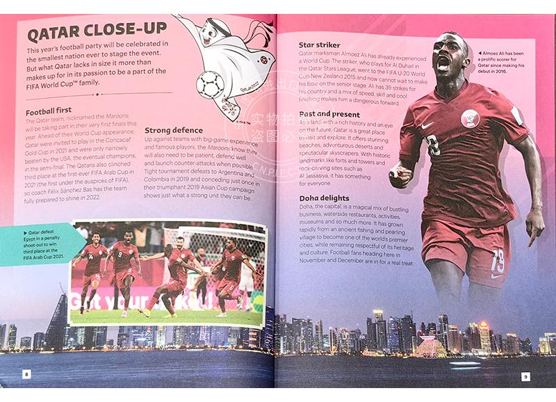 现货 2022卡塔尔世界杯儿童活动指南手册英文原版 FIFA World Cup 2022 Kids' Handbook-图3