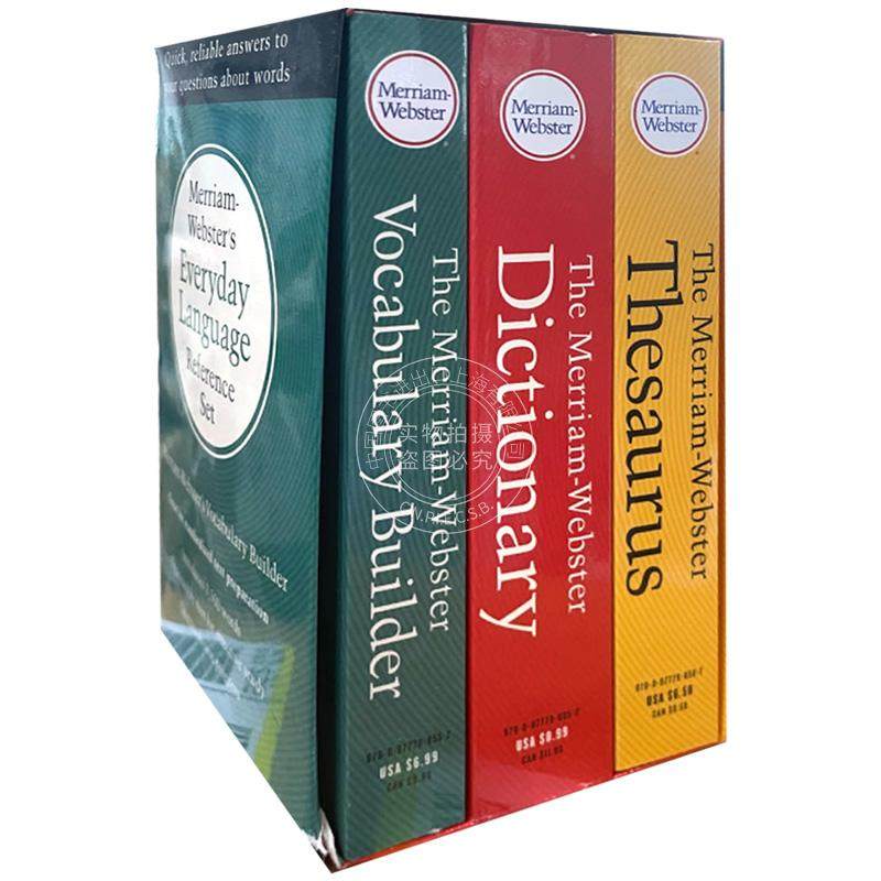 现货麦林韦氏英语词字典词典辞典 3本全套套装英文原版 Merriam Webster's Everyday Language ...