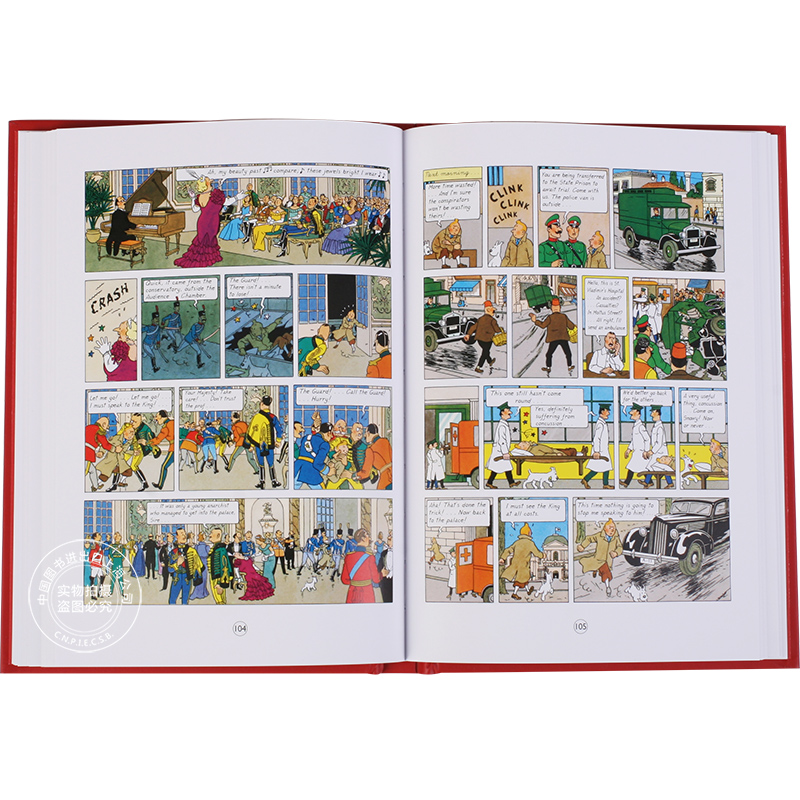 现货 丁丁历险记 套装 英文原版 Tintin Collection The Adventures of Tintin 精装 收藏版 丁丁 1-8全套 8本套装 进口原版 - 图3