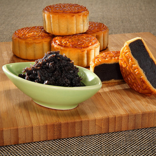 广州酒家低糖黑芝麻馅料500g广式冰皮月饼青团蛋黄酥包子面包粽子 - 图2