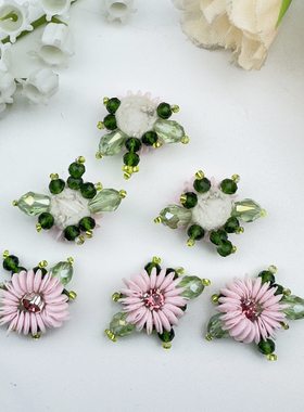 手工编织花朵花簇DIY饰品配件