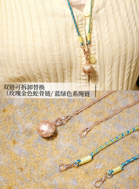 美学巧思被这玫瑰金球项链美晕~