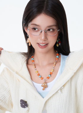 PP【收藏七夕浪漫·限定特惠礼盒】木质蘑菇串珠项链套组