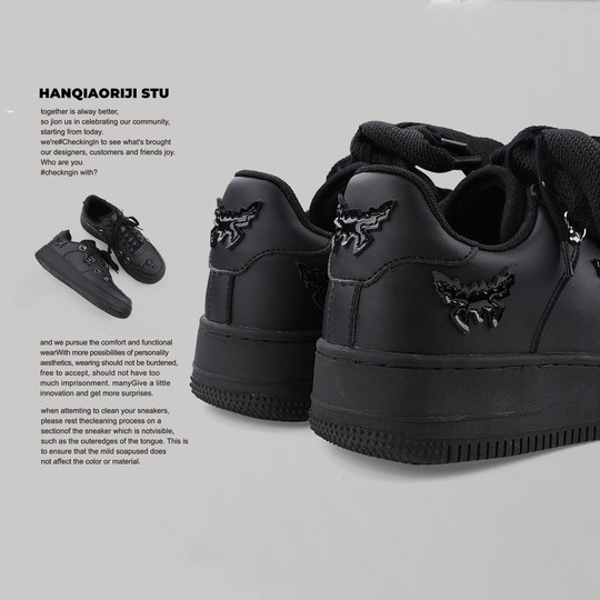 Hanqiao diary zapatillas de mariposa resistentes al desgaste con personalidad
