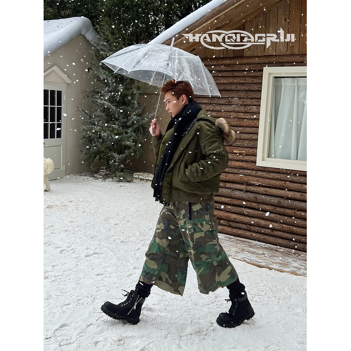 韩桥日记[重工系列]头层牛皮大黄靴冬季户外工装靴厚底增高马丁靴,淘宝优惠券,粉丝福利购,淘宝优惠卷