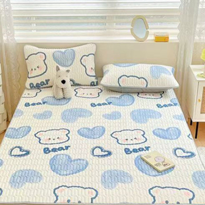 xx夏季冰丝乳胶凉席单件  双人软席薄床垫 可折叠学生宿舍席子