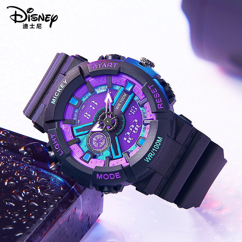 迪士尼手表男款学生潮流运动 忆美时手表国产腕表