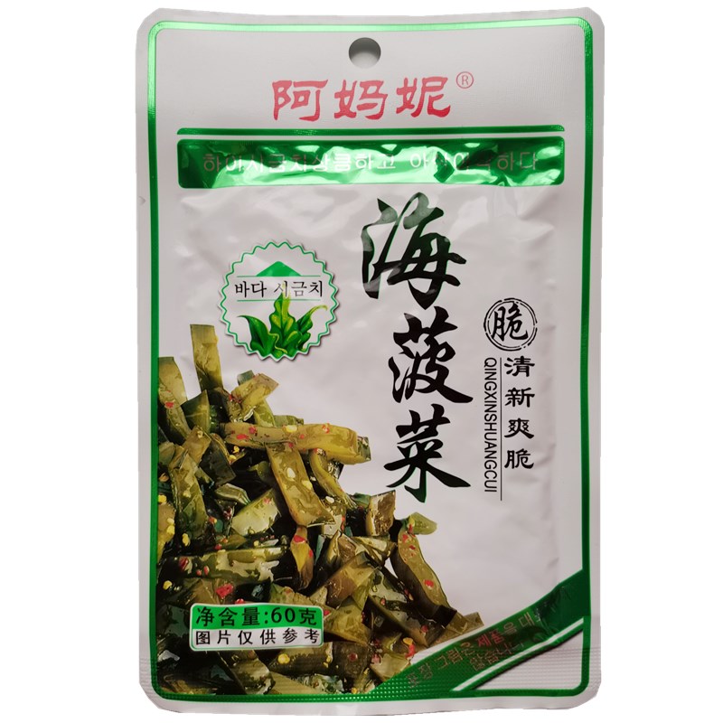 园丰阿妈妮香辣瓜片55g朝族泡菜东北咸菜小菜黄瓜片 拍20袋包邮 - 图1