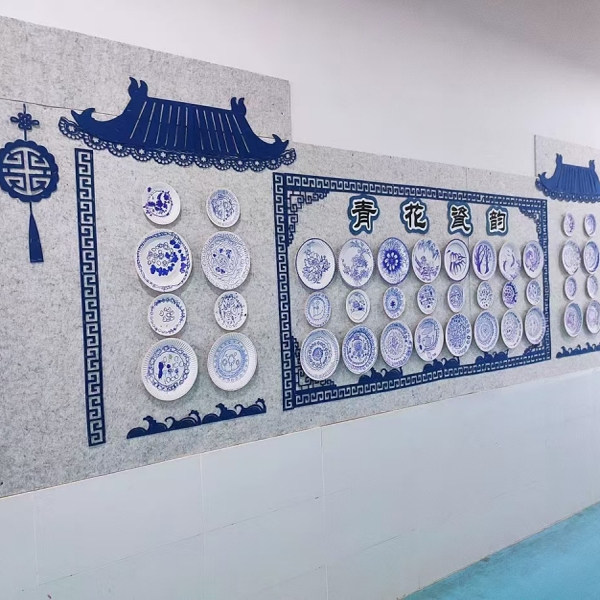 学校幼儿园墙面布置无纺布古典窗格边框民族风墙贴创意装饰材料,淘宝优惠券,粉丝福利购,淘宝优惠卷