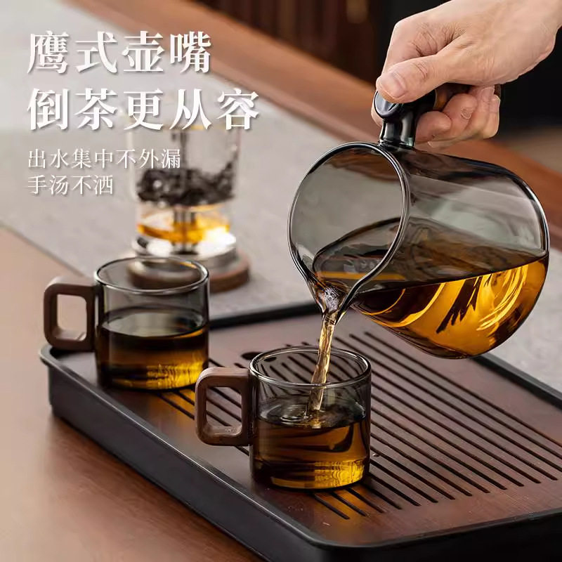 飘逸杯泡茶壶家用一键茶水分离按压式2026新款全玻璃内胆泡茶杯,淘宝优惠券,粉丝福利购,淘宝优惠卷