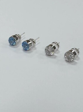 韩系法式百搭进口锆石钻耳钉耳饰