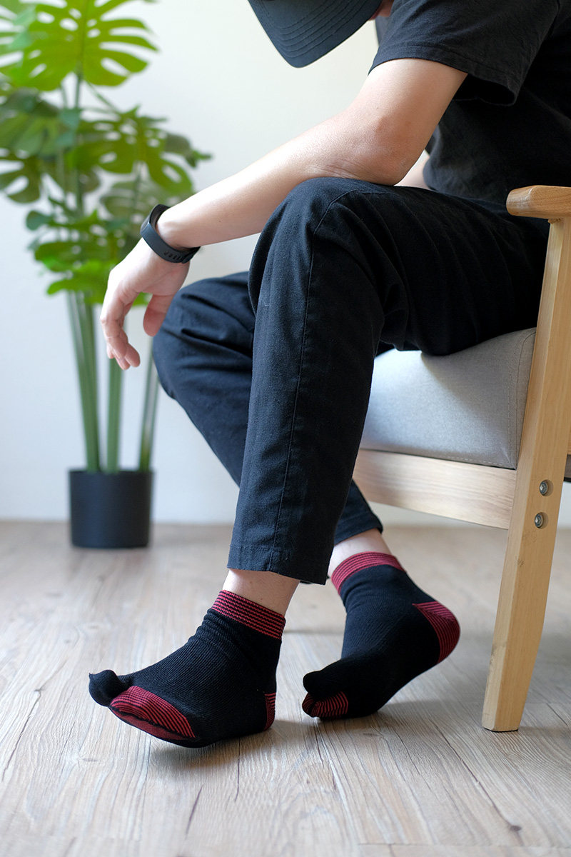 春夏短筒二趾袜吸汗纯棉二指木屐袜男士街头潮袜ins男短袜子,淘宝优惠券,粉丝福利购,淘宝优惠卷