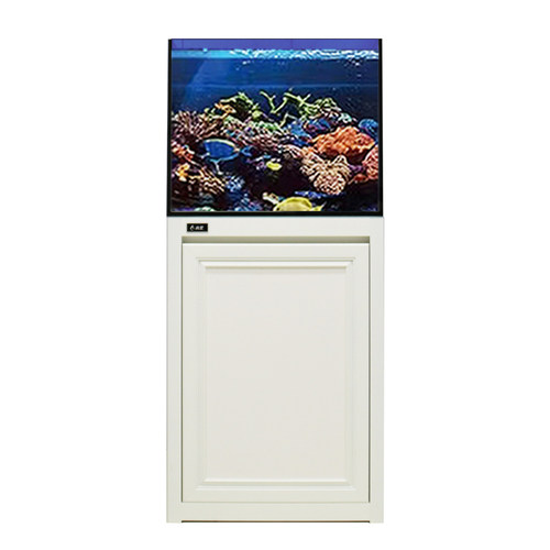 水星新品2020背部带补水铝合金超白海水缸全套珊瑚缸底滤海水缸 - 图3