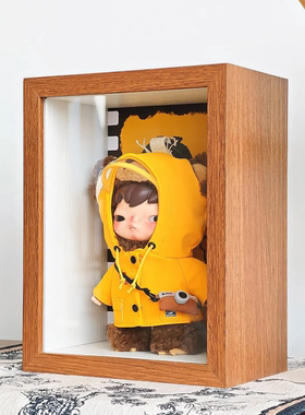 小野柯达毛绒挂件收纳展示盒展示框相框收纳盒展示架中空9