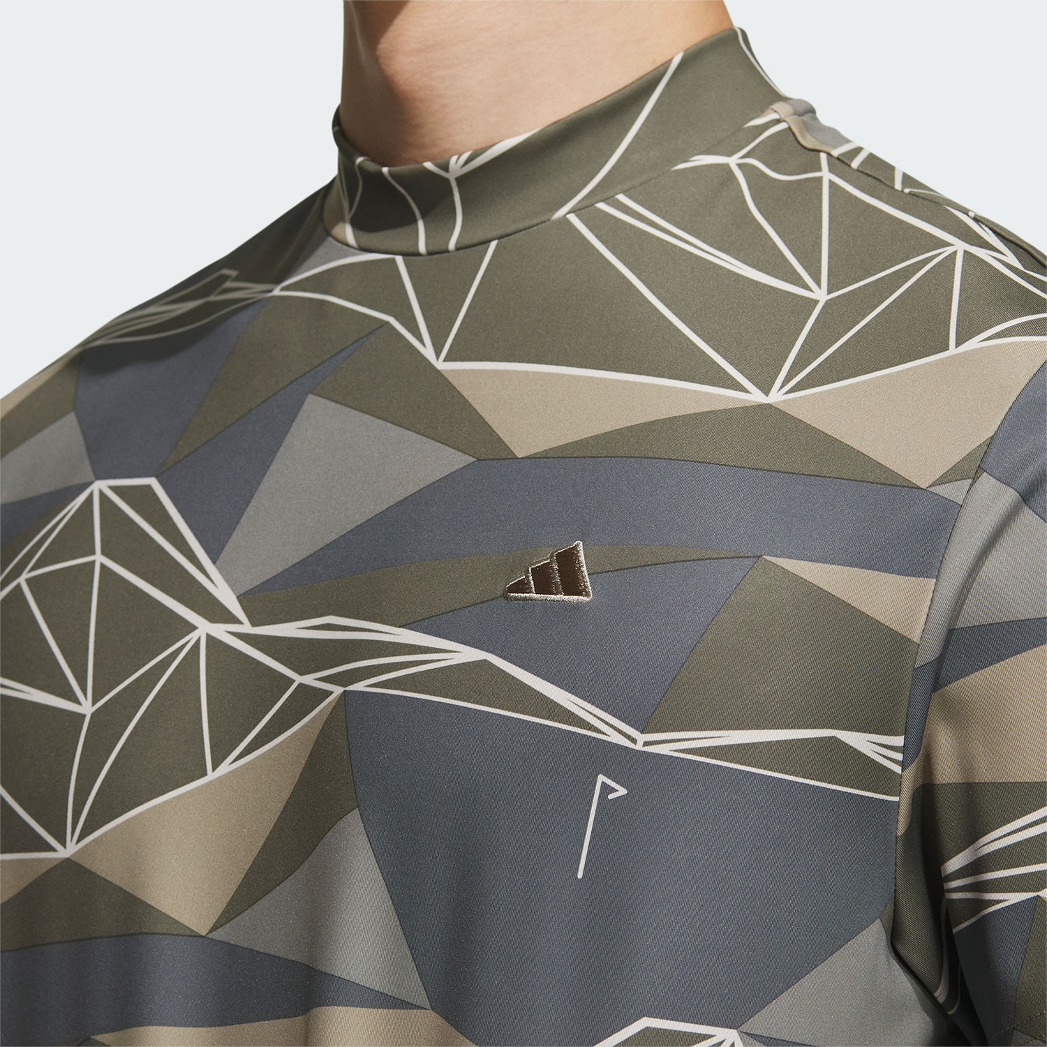 Adidas/阿迪达斯官方正品GT AOP MOCK男士高尔夫运动短袖IA2626 - 图2