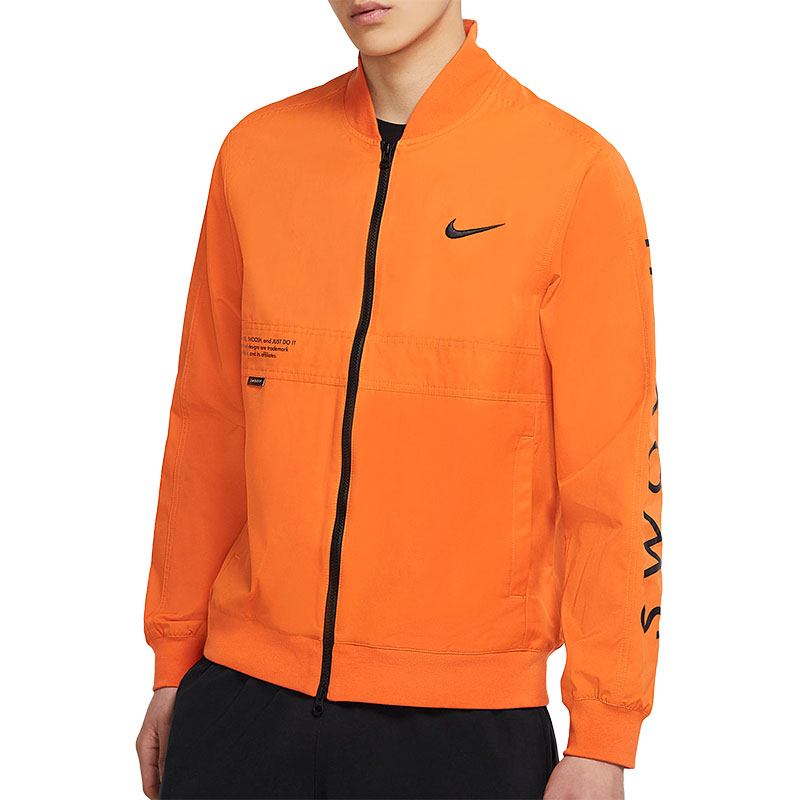 Nike/耐克官方正品男子立领字母印花休闲运动夹克外套 DJ5368-801-图3