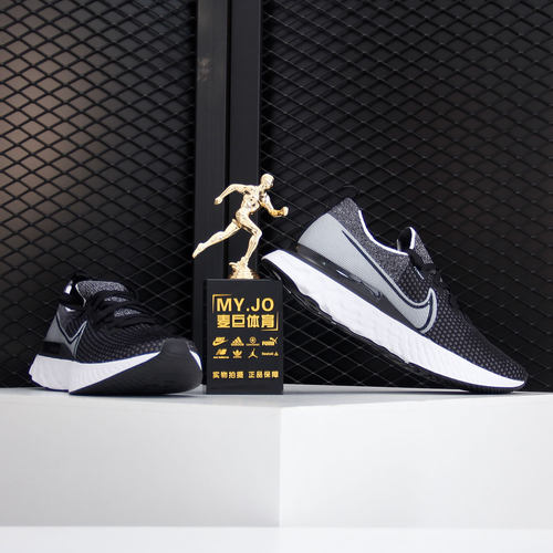 Nike/耐克正品2020秋季新款REACT RUN FK男子透气跑步鞋 CD4371 - 图2
