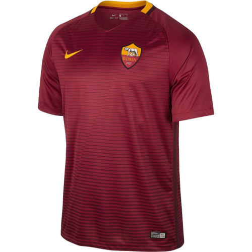 Nike耐克正品Dri-Fit AS Roma 2016男款主场短袖T恤776967-677 - 图3