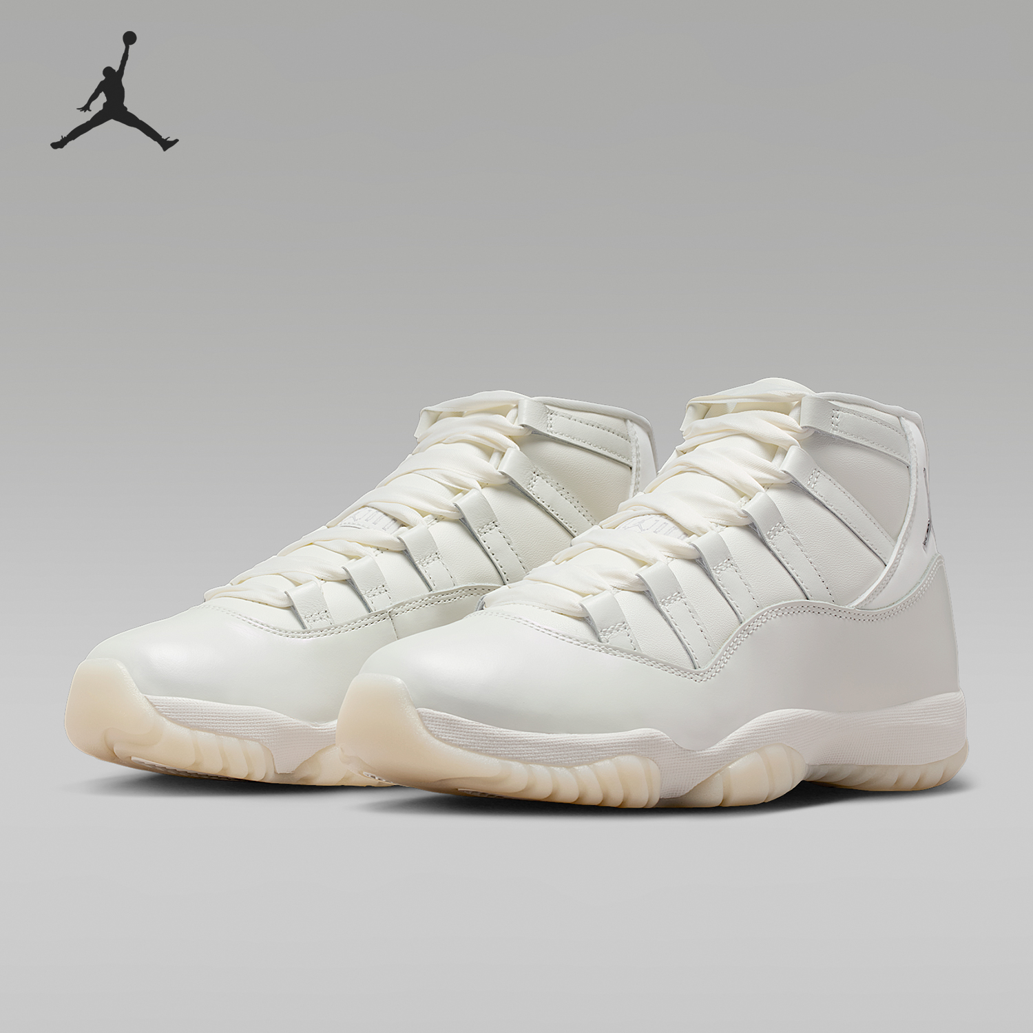 Nike/耐克官方正品JORDAN女士高帮系带减震运动篮球鞋AR0715-110 - 图0