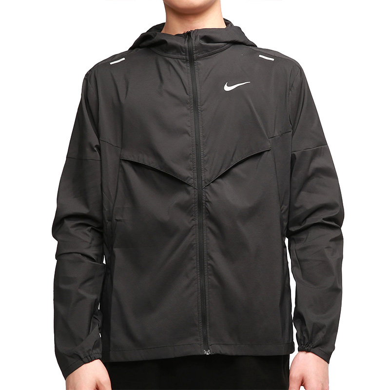 Nike/耐克官方正品男子舒适梭织连帽拉链运动夹克外套 CZ9071-010 - 图3